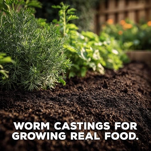 Soil Seed & Water Mikey’s Worm Poop – Organic Dairy Vermicompost Fertilizer Worm Castings for Gardens, Potted Plants & Soil Health - Superior to Standard Compost - OMRI Listed Organic Fertilizer