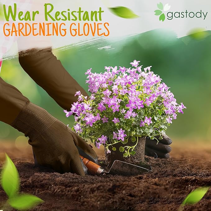 Long Sleeve Gardening Gloves Women and Men - Long Cuff Garden Gloves, Multipurpose Heavy Duty Outdoor and Indoor