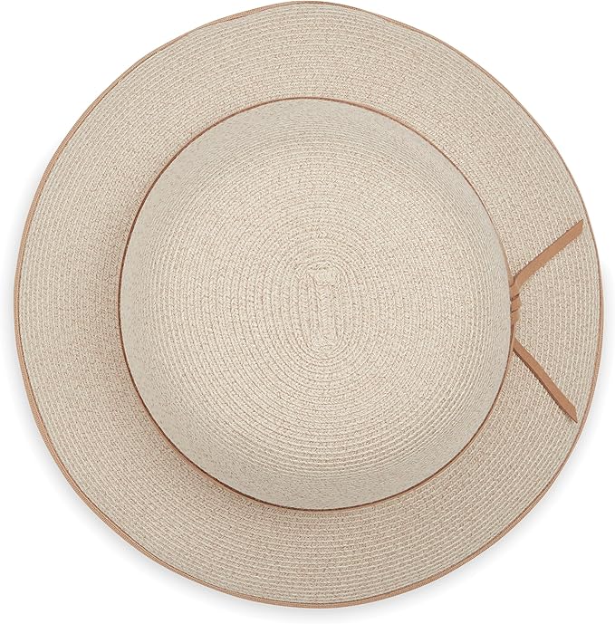 Wallaroo Lady Brett Hat (Mixed Camel) – Jane Seymour W Collection | Women’s UPF 50+ Flexi-Weave | 3-Inch Brim | Packable Adjustable Fit | Perfect for Travel, Brunch, Art Walks, Stylish Events