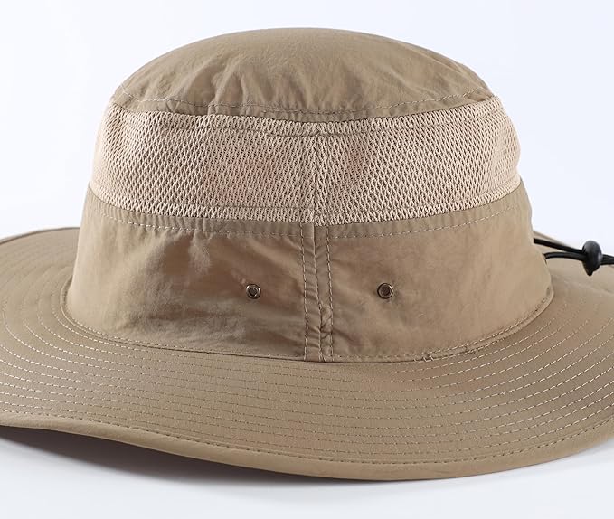 Home Prefer UPF 50+ Men's Sun Hat Wide Brim Bucket Hat UV Protection Hat for Mens Womens Beach Safari Gardening Golf Fishing