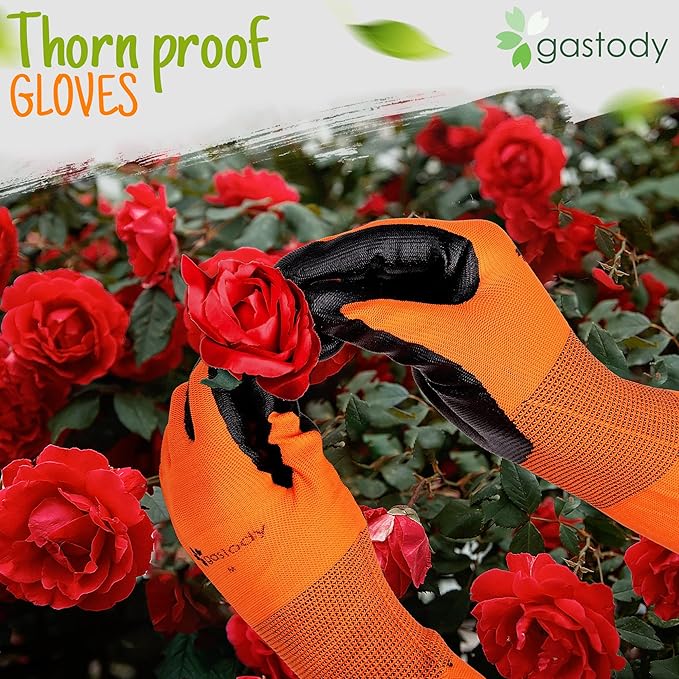 Long Sleeve Gardening Gloves Women and Men - Long Cuff Garden Gloves, Multipurpose Heavy Duty Outdoor and Indoor