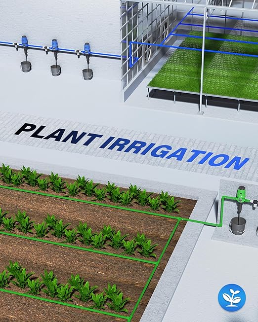 NEWTRY Fertilizer Injector for Drip Irrigation, 0.4%-4% Adjustable Dosing Pump, 3/4'' NPT Water Powered Liquid Doser for Garden, Greenhouse, Irrigation & Hydroponic System, Farm, Grow Tent