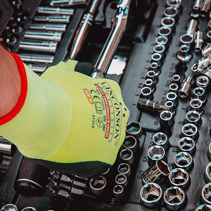 linconson 12 Pack Safety Performance Series Construction Mechanics Work Gloves