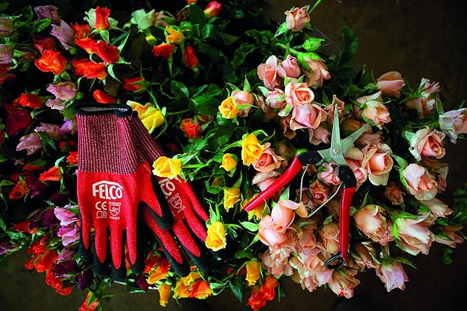 Felco F322 Pruning Snips – 9.84" Swiss-Made Garden Clippers with Curved Blade & Rounded Tip | Pruning Shears for Gardening | Garden Snips and Pruners with Carbon Steel Blade, Sap Groove