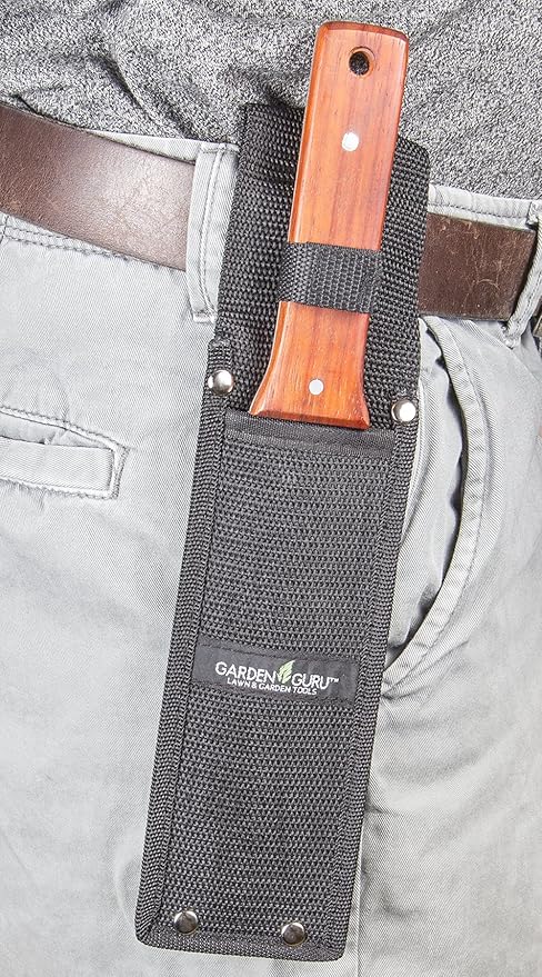 Garden Guru Hori Hori Gardening Knife for Weeding, Digging, Pruning, and Cultivating - Stainless Steel Full Tang Blade | Marks for Measuring Planting Depth (4 Pack)