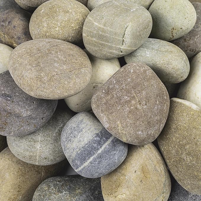 MSI Decorative Polished Multicolor Pebbles, 1.2 inch - 2 inch, 40 lb. Bag (55 Bags/Pallet)