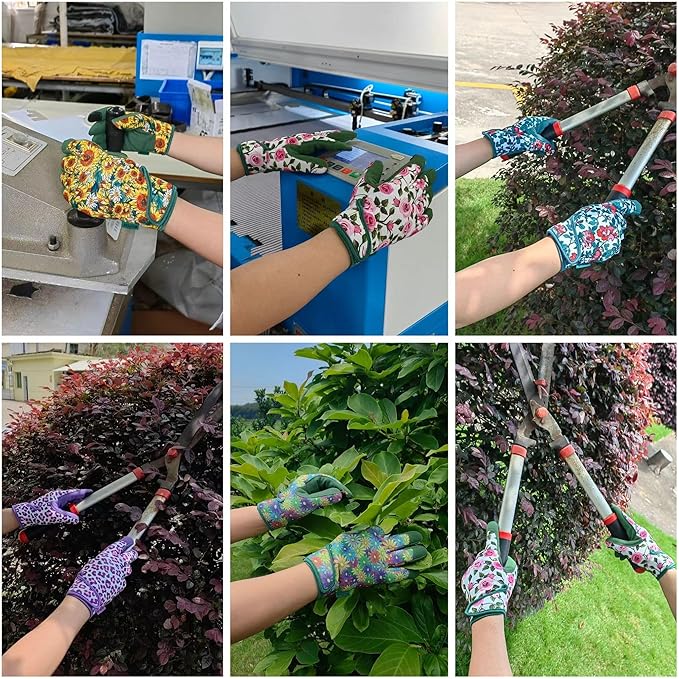 Thorn Proof&Puncture Resistant Gardening Gloves with Grip,Garden Glove for Women, Leather Yard Work Gifts