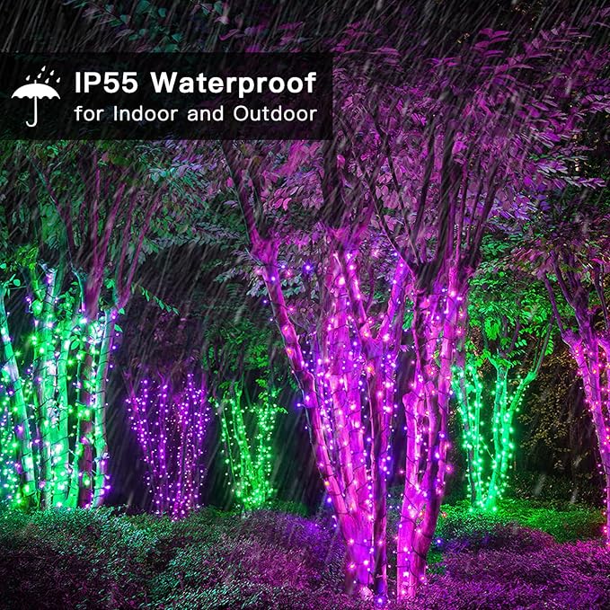 300 LED Christmas String Lights, 108FT - UL Certified Outdoor & Indoor Fairy Lights for Tree, Patio, Garden, Party, Wedding, Halloween, Holiday Decor