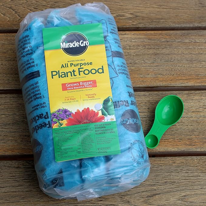 Miracle-Gro Water Soluble All Purpose Plant Food, Plant Fertilizer for Indoor or Outdoor Plants, Roses, Flowers, Houseplants, Vegetables and Trees, 6.25 lb.