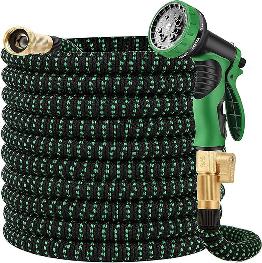 Expanding Garden Hose 75 ft - Expandable Garden Hoses Leak-Proof with 3 -Layer Latex Core - 2025 Version/New Patented,Lightweight, Durable, No-Kink Flexible Retractable Water Hose