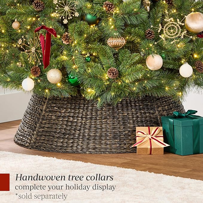 Best Choice Products 4.5ft Pre-Lit Scotch Pine Christmas Tree, Premium Pre-Decorated Artificial Holiday Decor w/ 396 Branch Tips, 2-in-1 White and Multicolor LED Lights, Cordless Setup