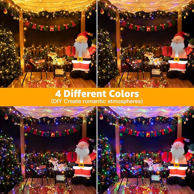 Ollny Christmas Lights, 131FT 400 LED Color Changing Christmas Tree Lights with 11 Modes Remote Control Waterproof Outdoor Christmas Lights for Outside Indoor Patio Xmas Decorations