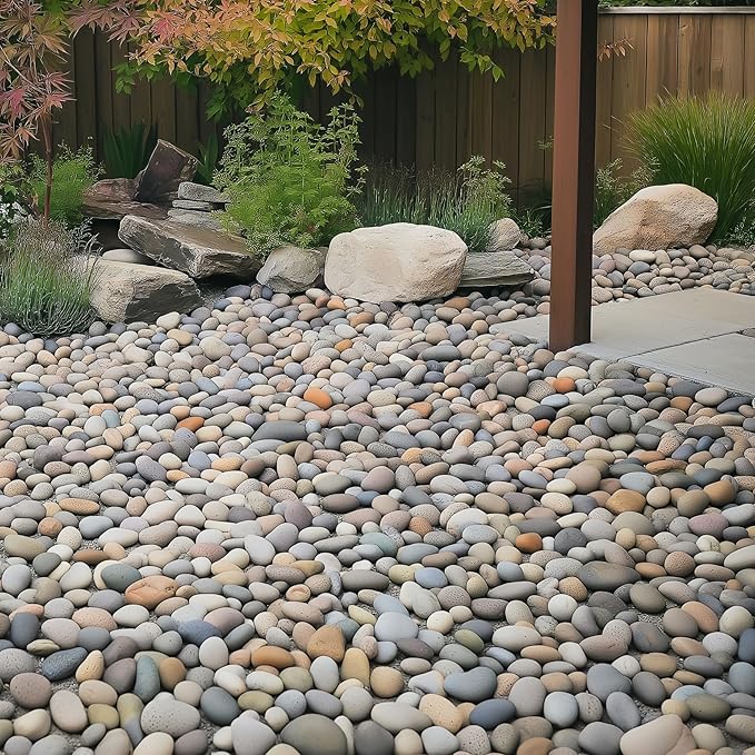 MSI Decorative Polished Multicolor Pebbles, 1 inch - 2.5 inch, 40 lb. Bag