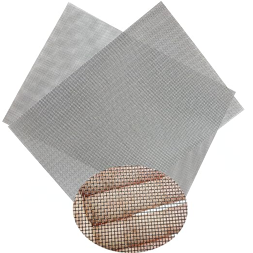 Wire Mesh PVC Coated Galvanized,2 Pack 16 Mesh 8 × 12 inch（30 X 21CM） Woven Wire Mesh for Vent, Cage, Cabinets Mesh, DIY Project.