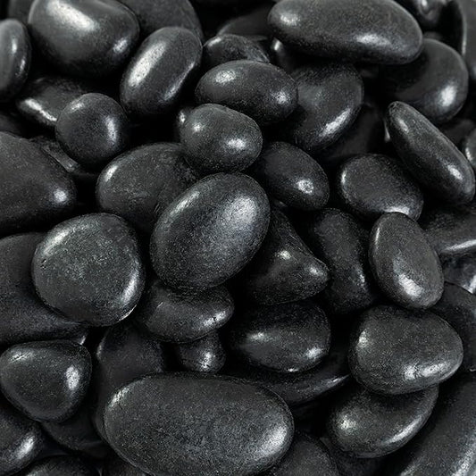 MSI Decorative Polished Black Pebbles, 0.4 inch, 40 lb. Bag (55 Bags/Pallet)