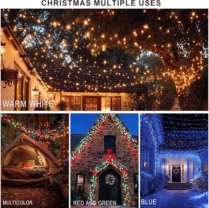 TW SHINE Smart Color Changing Christmas Lights Outdoor, 328FT 1000 LED RGB Halloween String Lights with Remote & App Control & Timer Waterproof for Indoor Holiday Xmas Tree Wedding Decorations