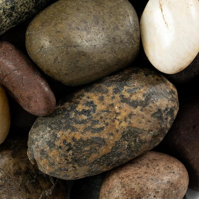 MSI Decorative Polished Mixed Pebbles, 0.7 inch - 1.2 inch, 40 lb. Bag