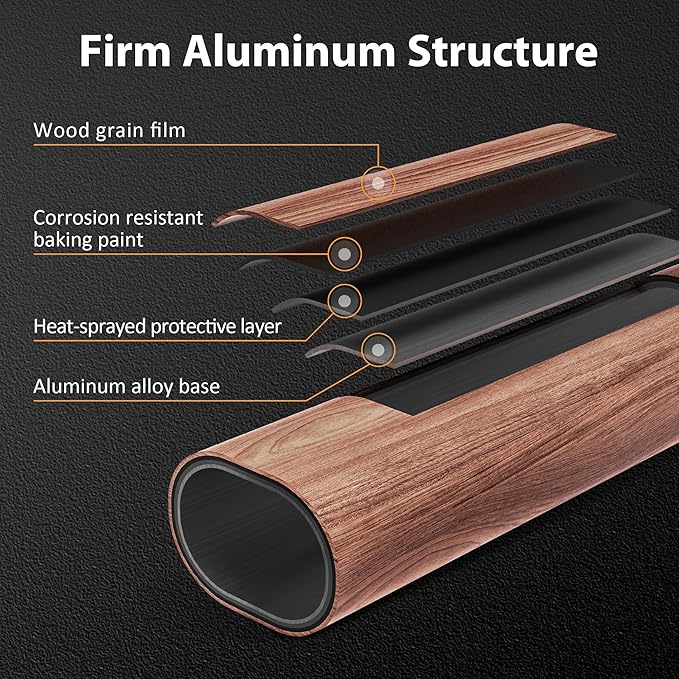 Macrout 13'x15' Hardtop Gazebo with Gabel Roof Canopy and Aluminium Frame, Outdoor Grill Gazebo Pergola for Patio, Backyard and Party, 4967 (Gable Roof + Brown Frame, 13'x15')