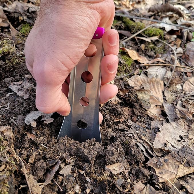 Ultralight Backpacking Trowel, 0.48 oz (13.5g) Purple