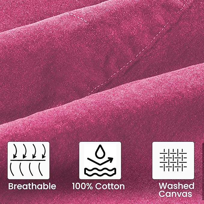 LEATHER VILLAGE Chef Aprons for Men Women with Large Pockets, Cotton Canvas Cross Back Adjustable Work Apron, Size M to XXL