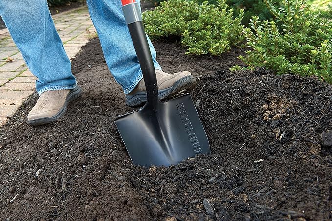 Craftsman 2-Piece Garden Tool Set with Digging Shovel and Bow Rake, Fiberglass Handles, Cushion Grips, for Landscaping, Gardening & Construction