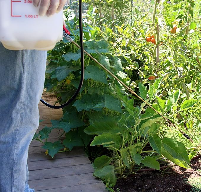 TABOR TOOLS 1.3 Gallon Lawn and Garden Pump Pressure with Pressure Relief Valve, Adjustable Shoulder Strap, Telescopic Adjustable Wand and Extra Set of Seals. N50TA.