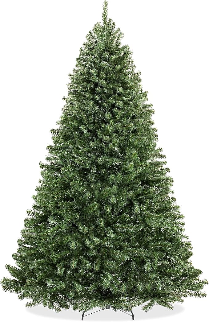 Casafield 9FT Realistic Green Spruce Artificial Holiday Christmas Tree with Sturdy Metal Stand