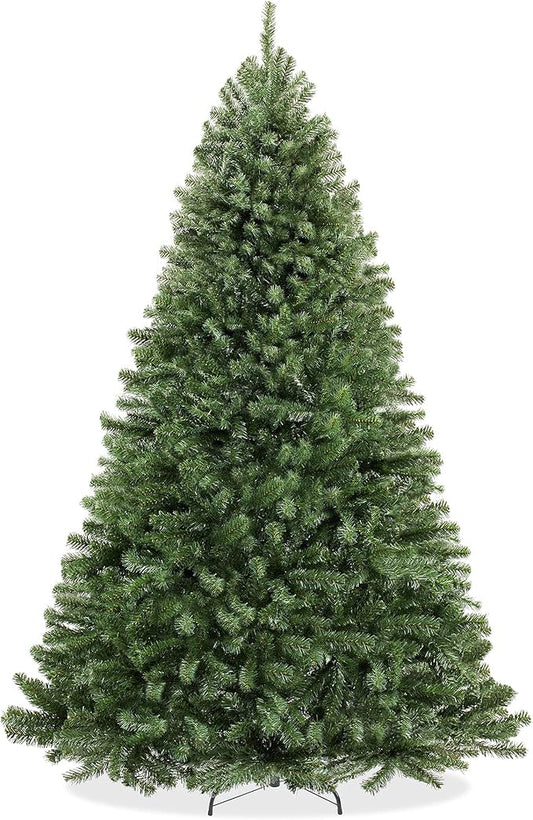 Casafield 9FT Realistic Green Spruce Artificial Holiday Christmas Tree with Sturdy Metal Stand