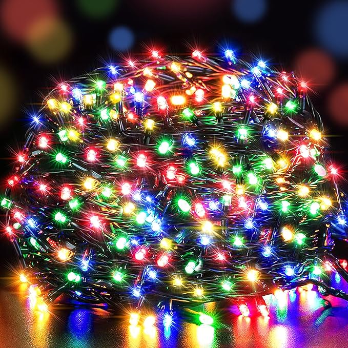300 LED Christmas String Lights, 108FT - UL Certified Outdoor & Indoor Fairy Lights for Tree, Patio, Garden, Party, Wedding, Halloween, Holiday Decor