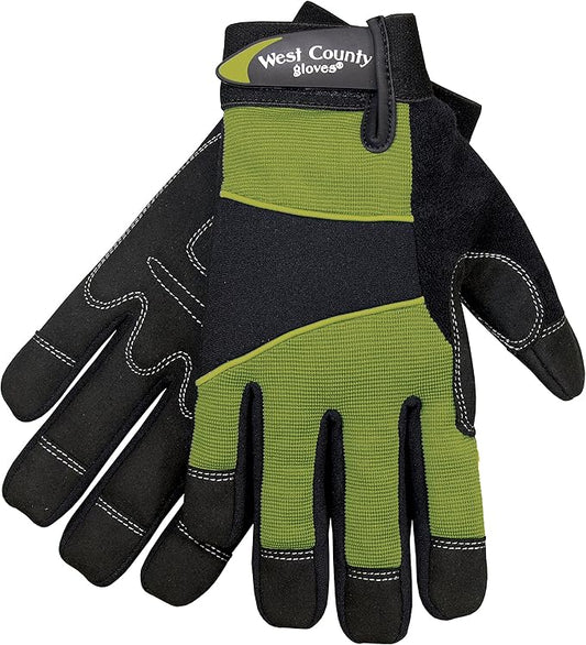 West County Women's Gloves -Work Gloves with Four-Way Spandex Backing