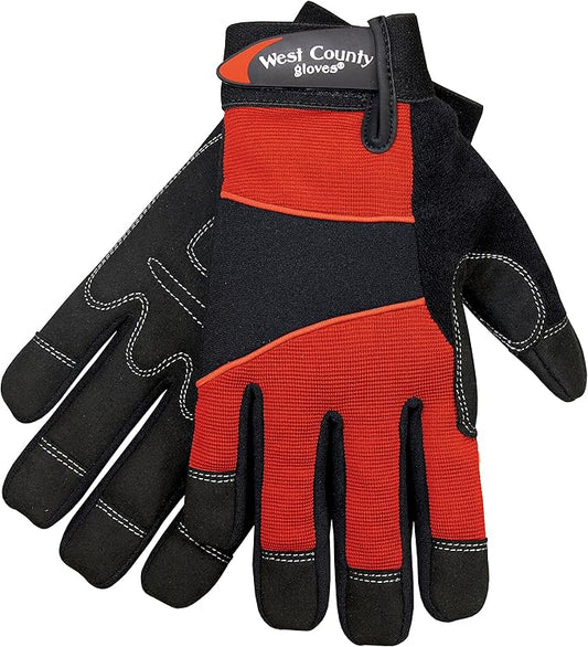 West County Women's Gloves -Work Gloves with Four-Way Spandex Backing